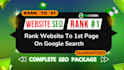 do complete website seo, google ranking, backlinks, onpage,content, technical se