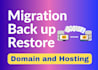 transfer website or migrate wordpress website, domain, cpanel to another hosting