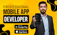 develop a professional flutter mobile app for android and ios