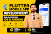develop flutter mobile app for android and ios with firebase and API integration