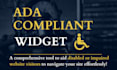set up an ada compliance widget on your website