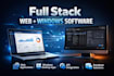 build full stack web applications and custom windows software