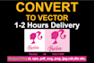 do vector tracing or convert to vector quickly