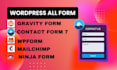 create contact form gravity  form popup form sign up form mailchimp