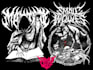 create illustration metal,dark horror