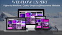 design responsive webflow landing page, webflow websiite, figma to webflow