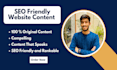 write unique website content as your copywriter