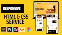 build html,css js website