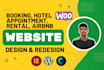 build appointment booking website, rental website, airbnb, hotel booking website