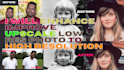 enhance, improve, upscale low photo to high resolution
