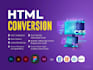 convert figma to HTML, CSS, js, jquery, react