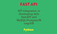 developed API using nodejs or python nestjs or fastapi and postgres or mongodb