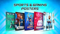 create sports and gaming posters