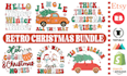 create retro sublimation,christmas,halloween,valentine,svg,png design bundle