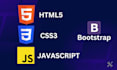 be your front end developer using HTML,CSS,js and bootstrap
