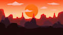 create a 2d looping parallax flat animation