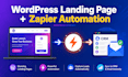 build a wordpress landing page with elementor and zapier automation