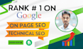 do complete onpage SEO optimization for wordpress shopify