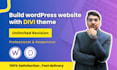 customized modern wordpress website using divi theme and divi builder