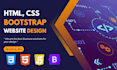 design, redesign, landing page website with html css