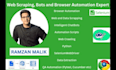 do web scraping, browser automation with selenium and python