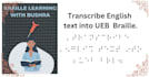 create accurate braille transcriptions in grade 1 and 2
