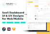 create modern saas UI UX design and dashboard design UI UX