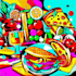 create a food pop art