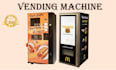 professional vending machine flyer and proposal catalog design