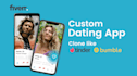 design and develop custom dating app like tinder and bumble