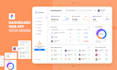 design dashboard, crm, saas, admin panel, web app, website ui ux in figma