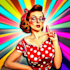 create a pinup girl art
