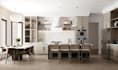 do kitchen design 3d rendering and space planning