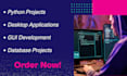 code any python ,sql project and also develop gui