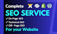 optimize website SEO service on wix, squarespace, shopify, wordpress