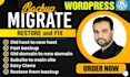 backup restore migrate wordpress website clone