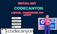 install laravel,  codeigniter, PHP codecanyon script
