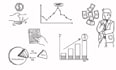 draw doodle hand drawn diagrams, icons, charts, infographic