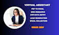 expert data entry, lead generation, and convert pdf to excel
