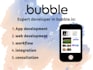 bubble io expert and no code web app developer