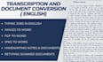 do audio transcription and document conversion