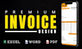 do premium invoice design services