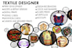 do graphic design textile prints, clothes prints, cards using photoshop