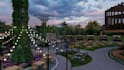 design landscape of patio, backyard, garden and render 3ds