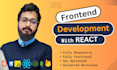 Do frontend web development in html css bootstrap javascript react by ...