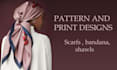 create scarf, bandana, and shawl pattern designs