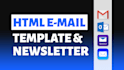do responsive HTML email template design, custom newsletter