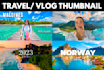design amazing youtube travel vlog thumbnail