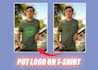 put your logo,text or graphic on t shirt