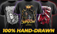 draw tshirt designs as you wish